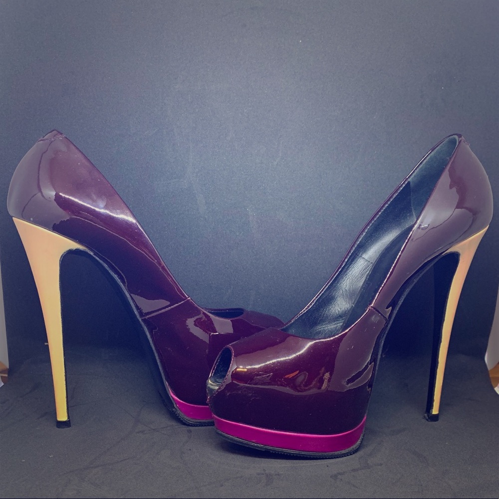 GIUSEPPE ZANOTTI Sharon platform peep toe 37.5